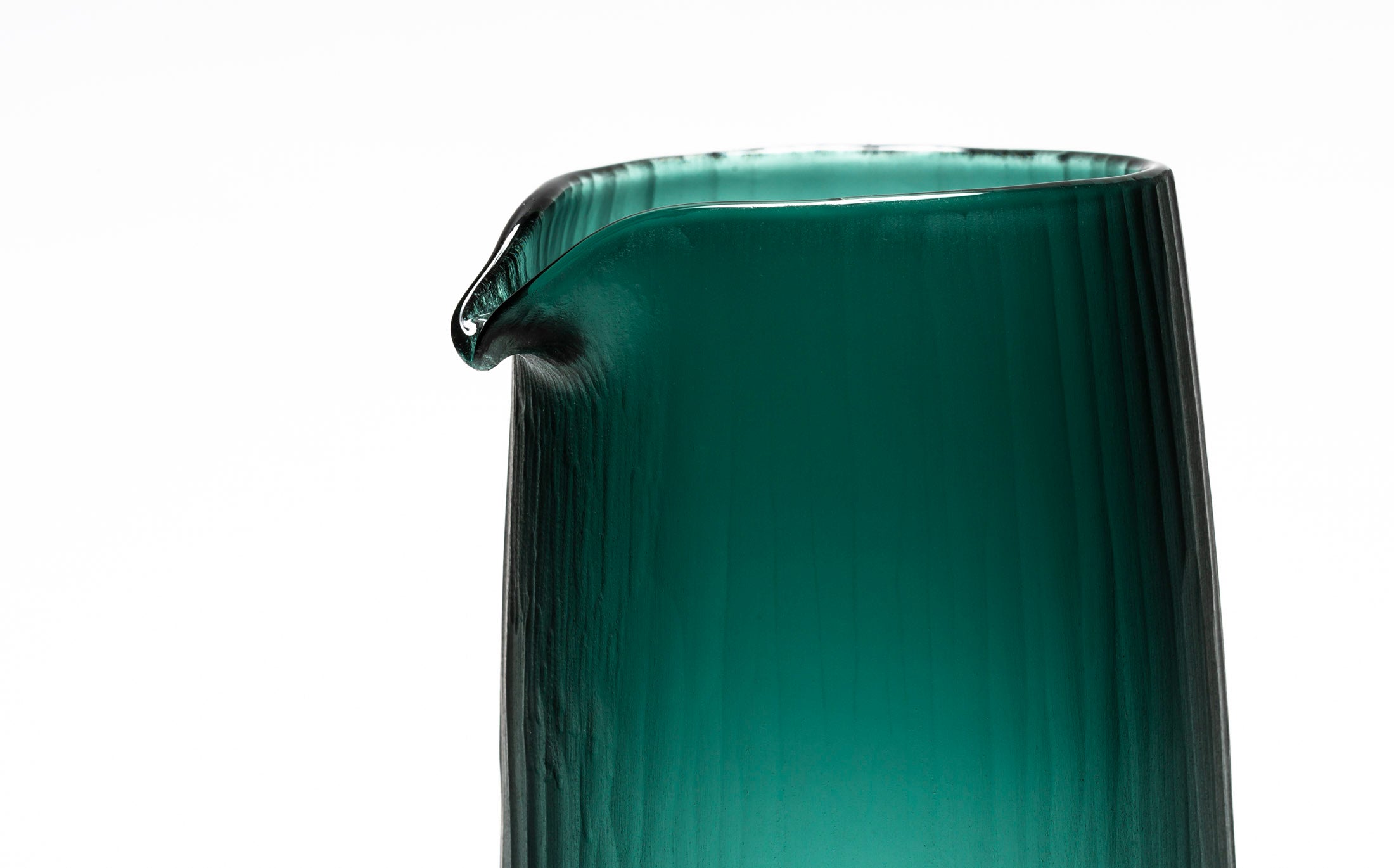 snow, sea & deep forest - Glass Blue-green - Pitcher