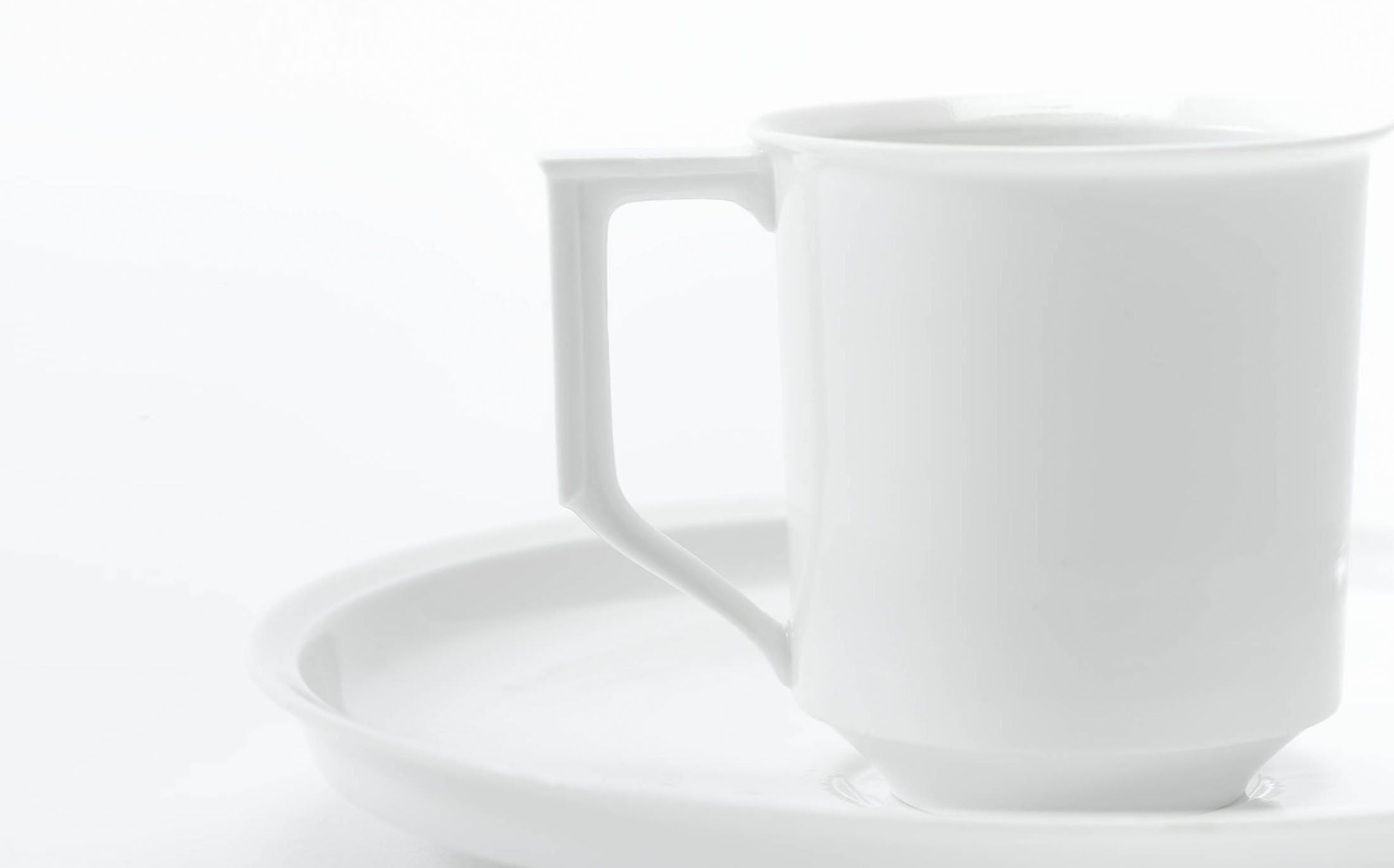 Tamaki - Porcelain White - Demitasse Cup and Saucer
