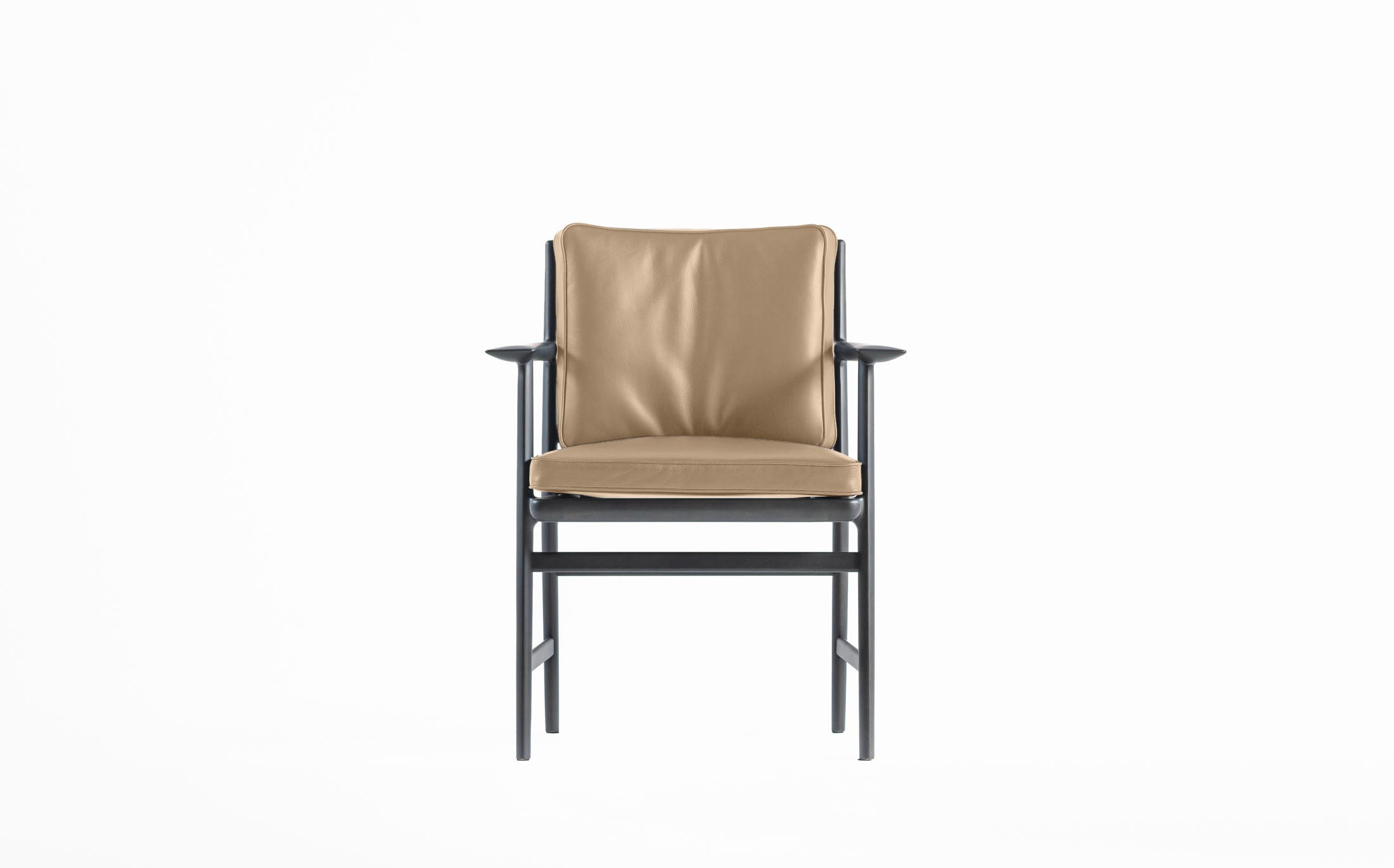 The sensual ladder back armchair - Charcoal grey