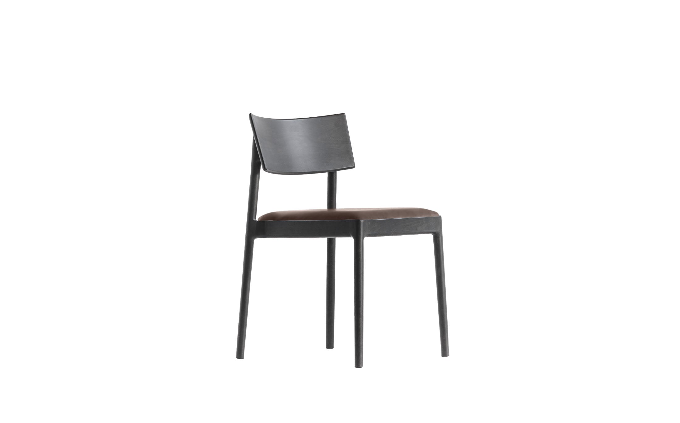 The stacking light chair #Seat materials_smooth leather 40103