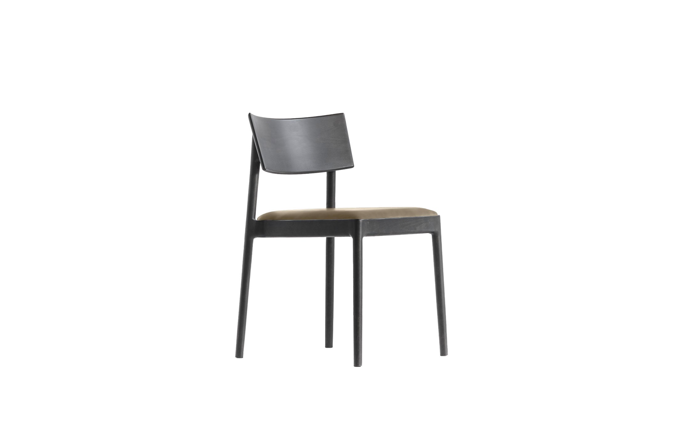 The stacking light chair #Seat materials_smooth leather 40108