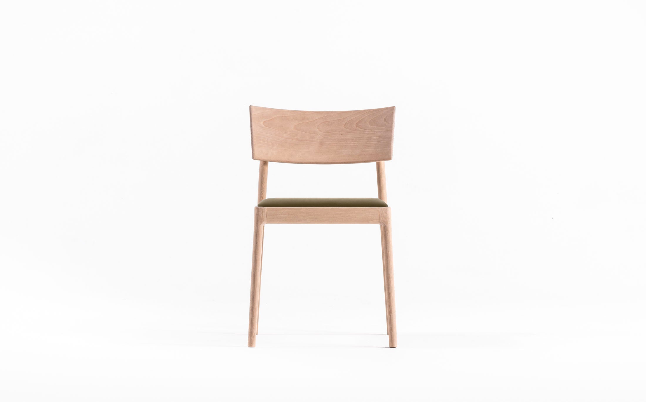 The stacking light chair #Seat materials_smooth leather 40108