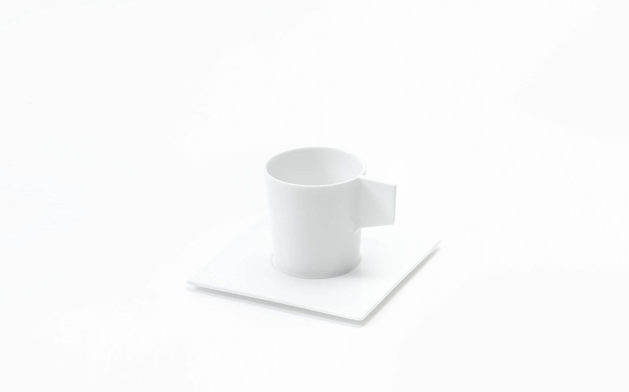 Vent Blanc - Porcelain White - Coffee Cup and Saucer