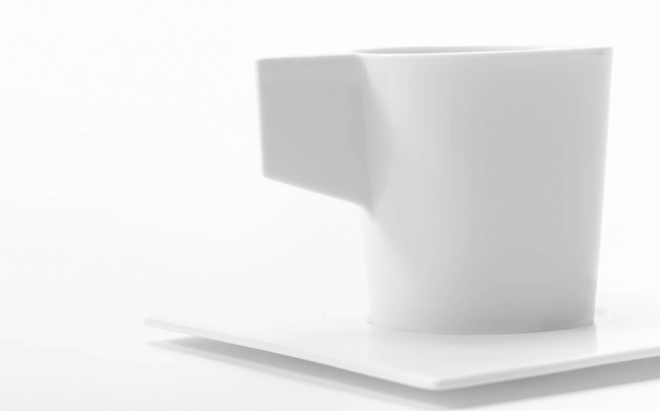 Vent Blanc - Porcelain White - Coffee Cup and Saucer