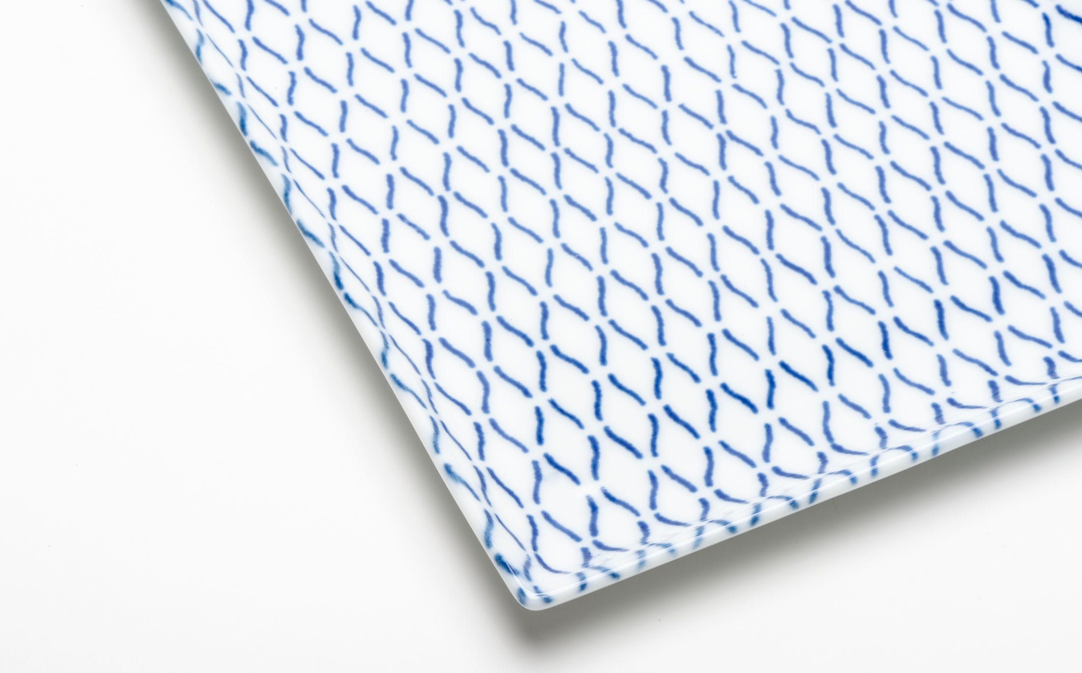 Yamabuki - Porcelain Net Blue - Rectangle Plate