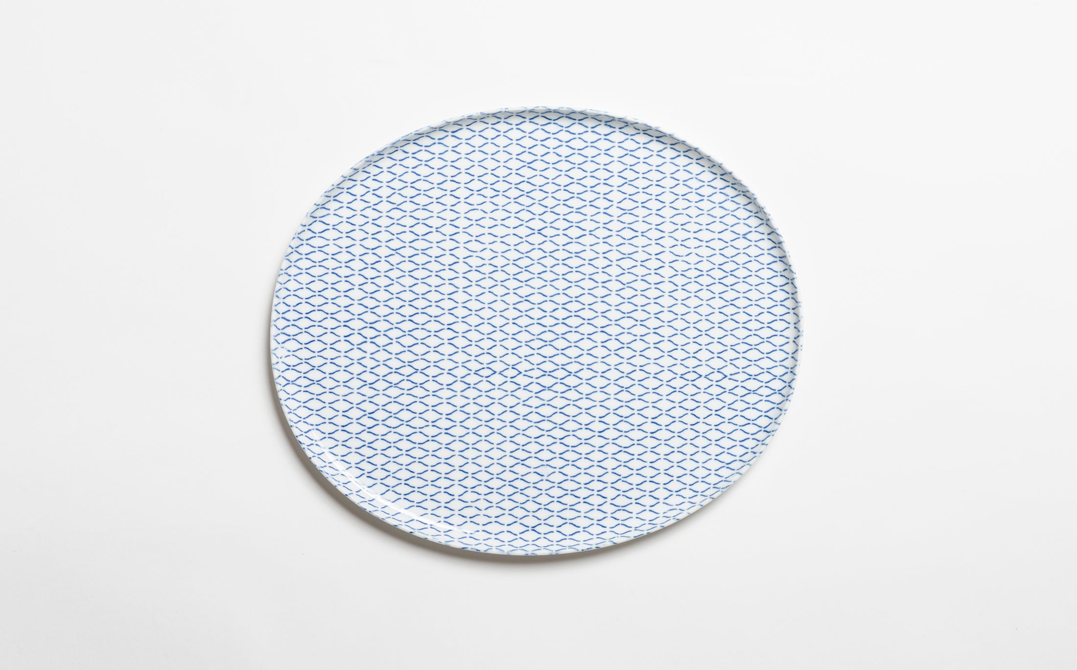 Yamabuki - Porcelain Net Blue - Oval Plate