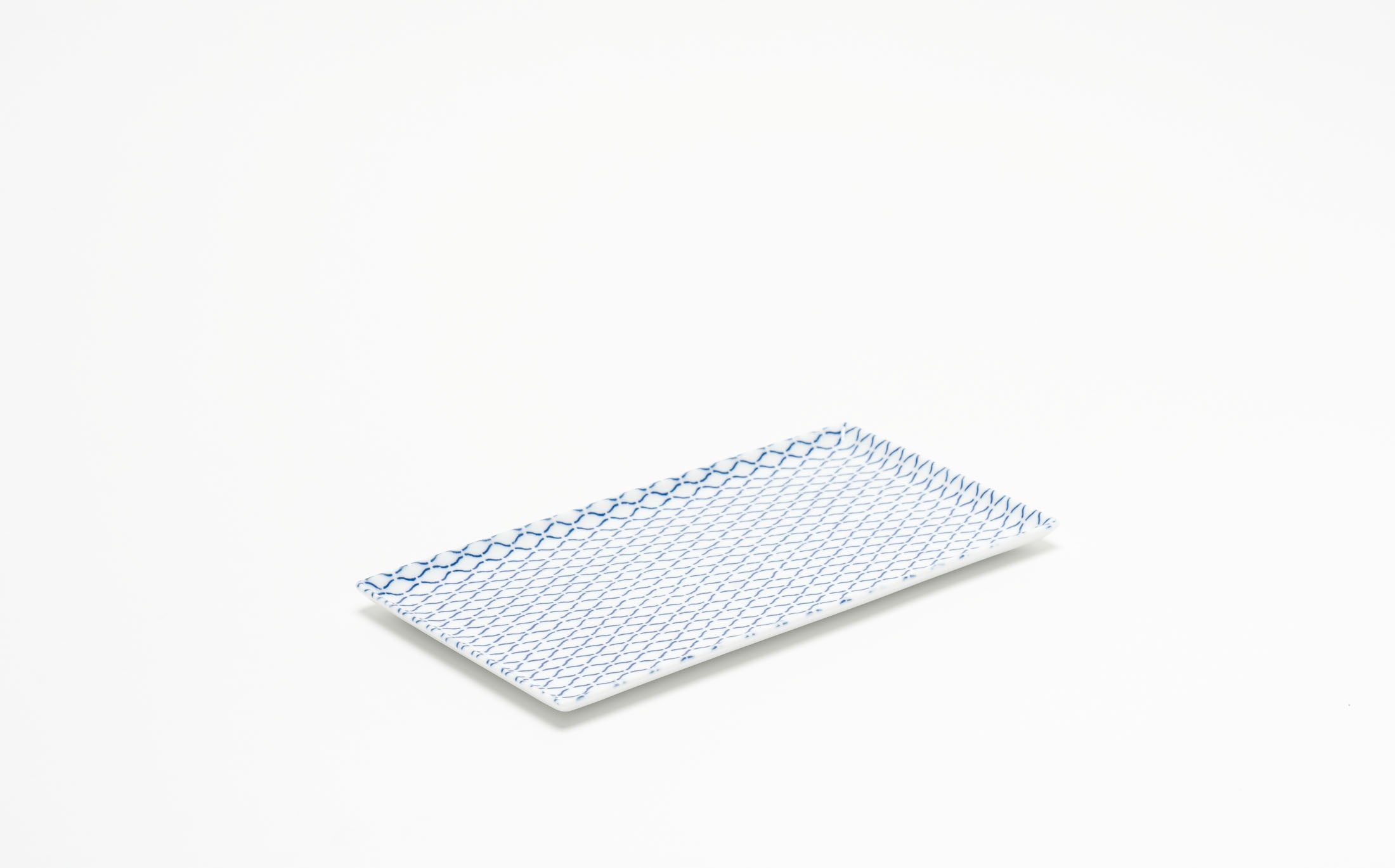 Yamabuki - Porcelain Net Blue - Rectangle Plate