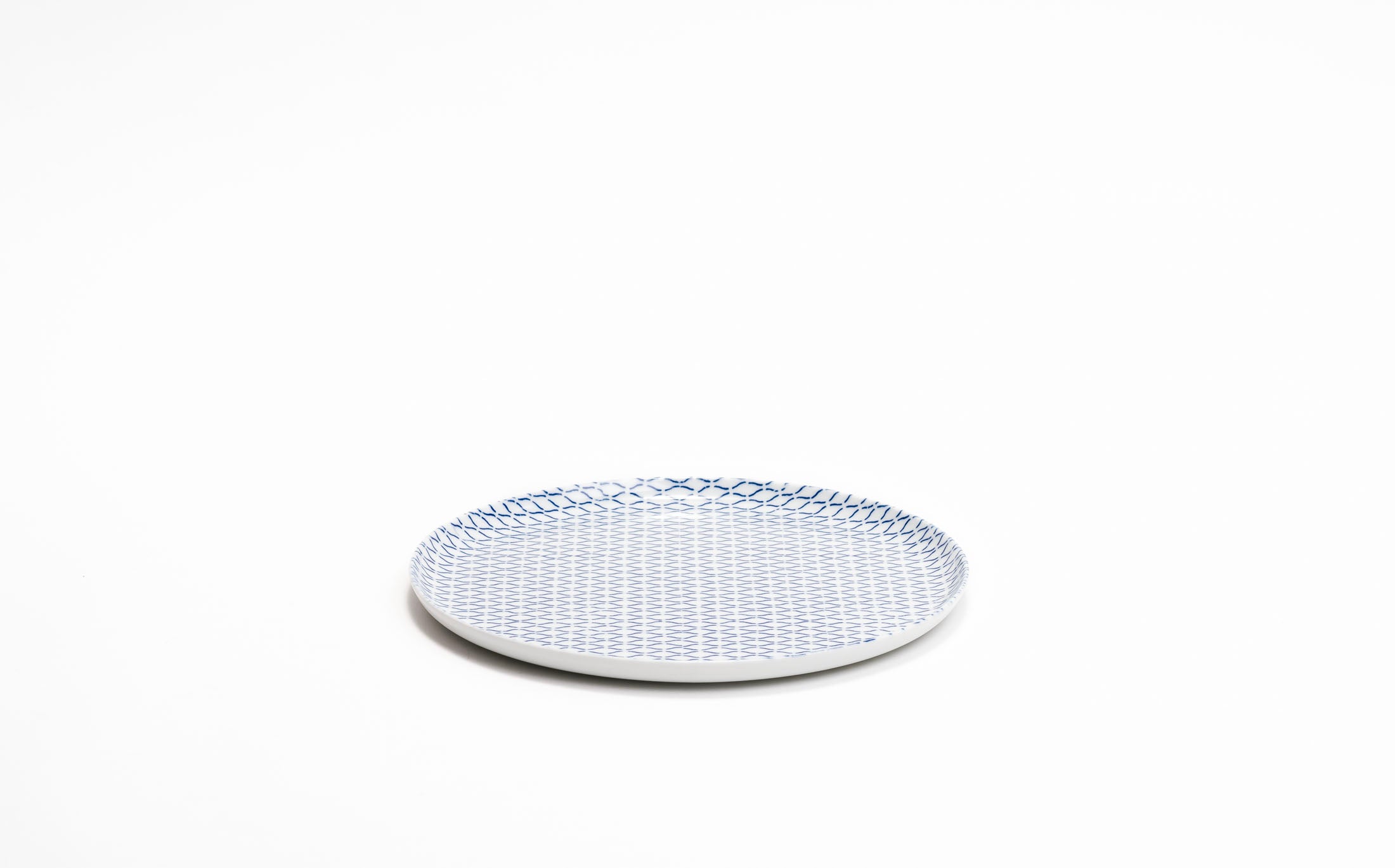 Yamabuki - Porcelain Net Blue - Round Plate