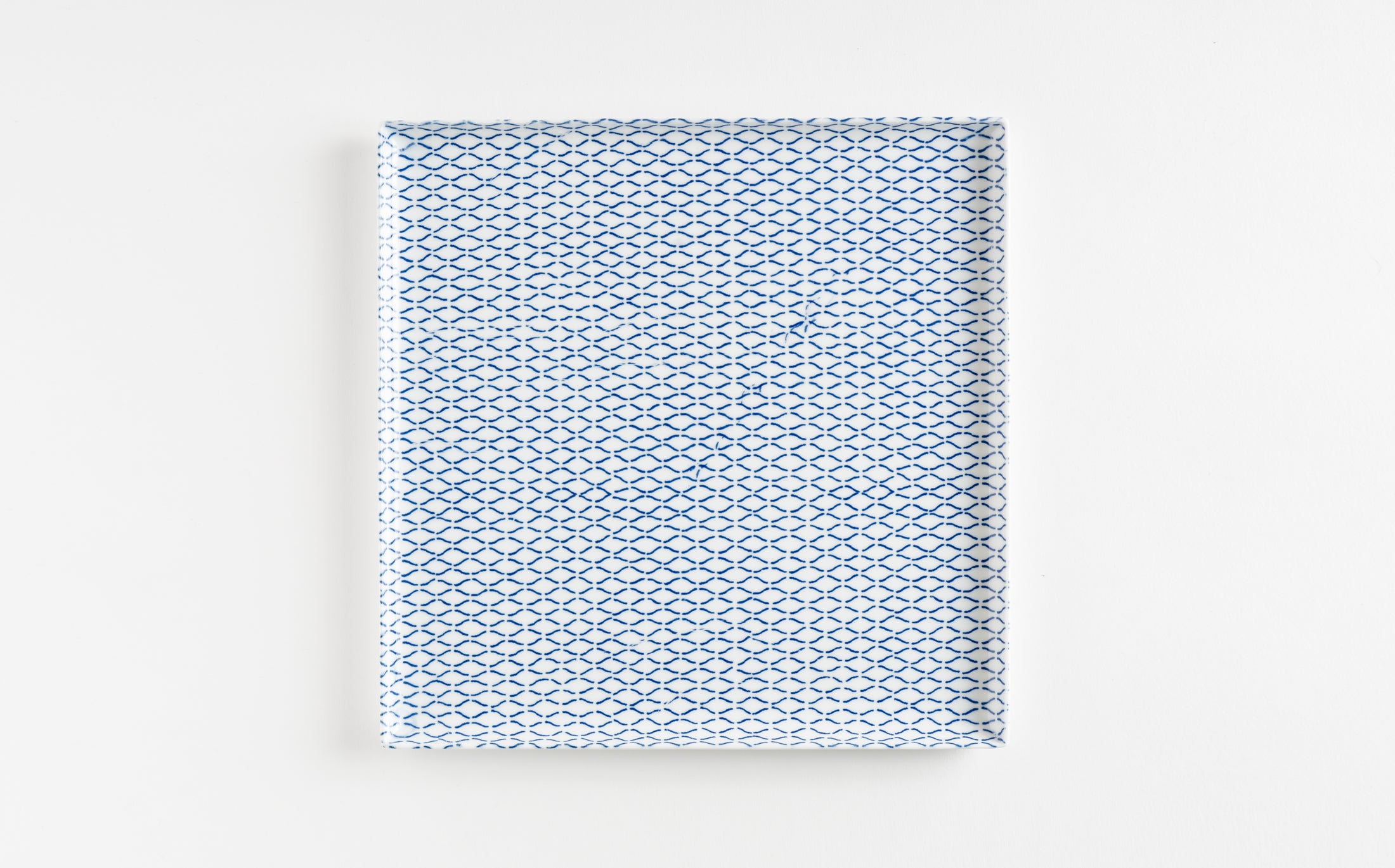 Yamabuki - Porcelain Net Blue - Square Plate