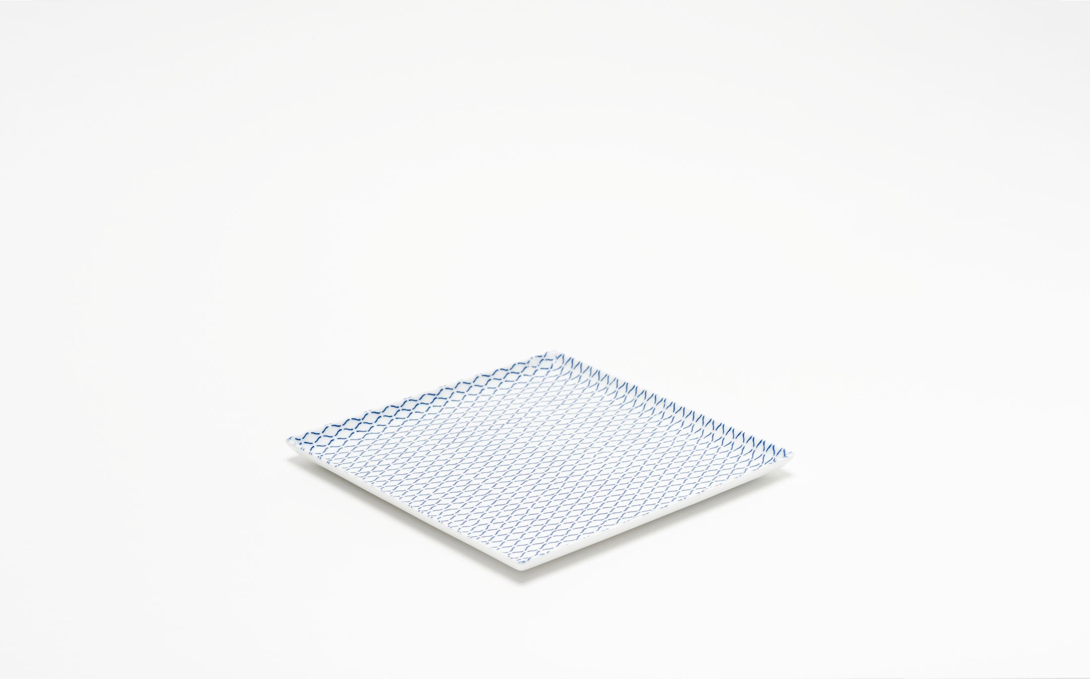 Yamabuki - Porcelain Net Blue - Square Plate
