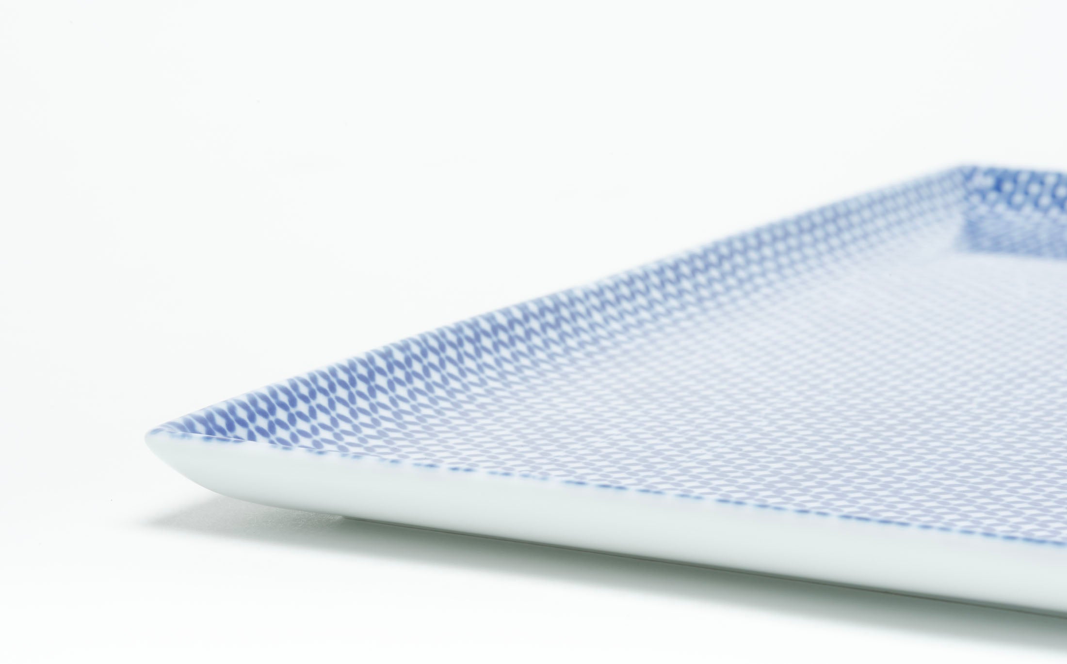 Yamabuki - Porcelain Gokushippo Blue - Rectangle Plate