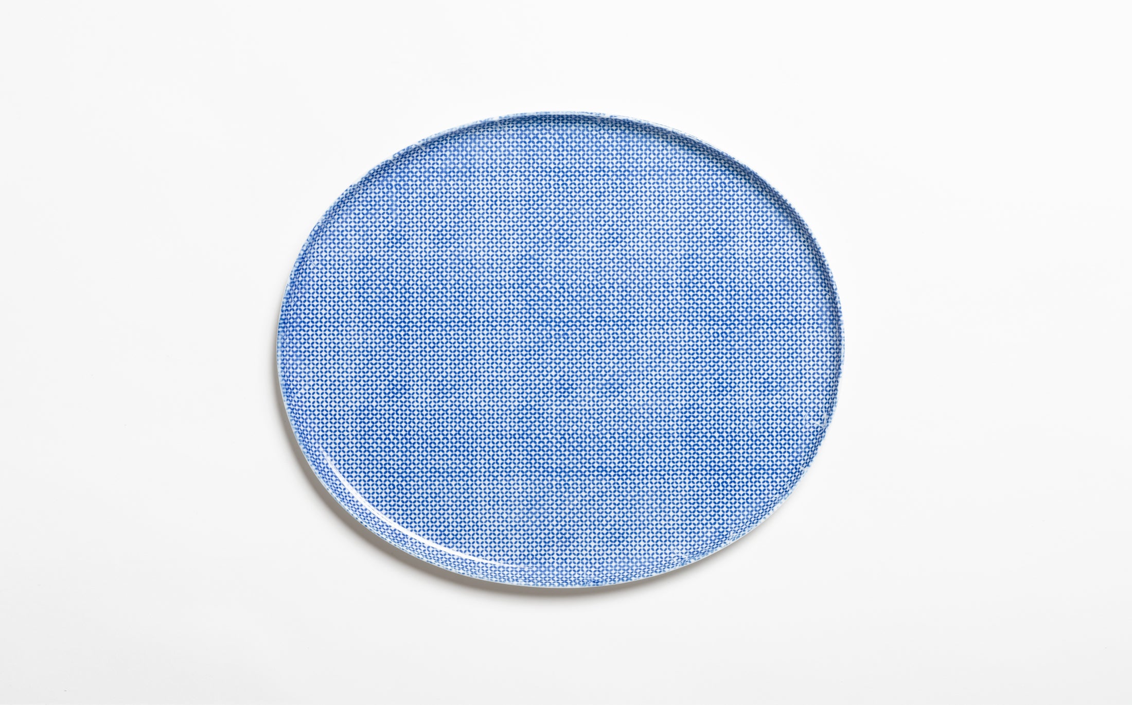 Yamabuki - Porcelain Gokushippo Blue - Oval Plate