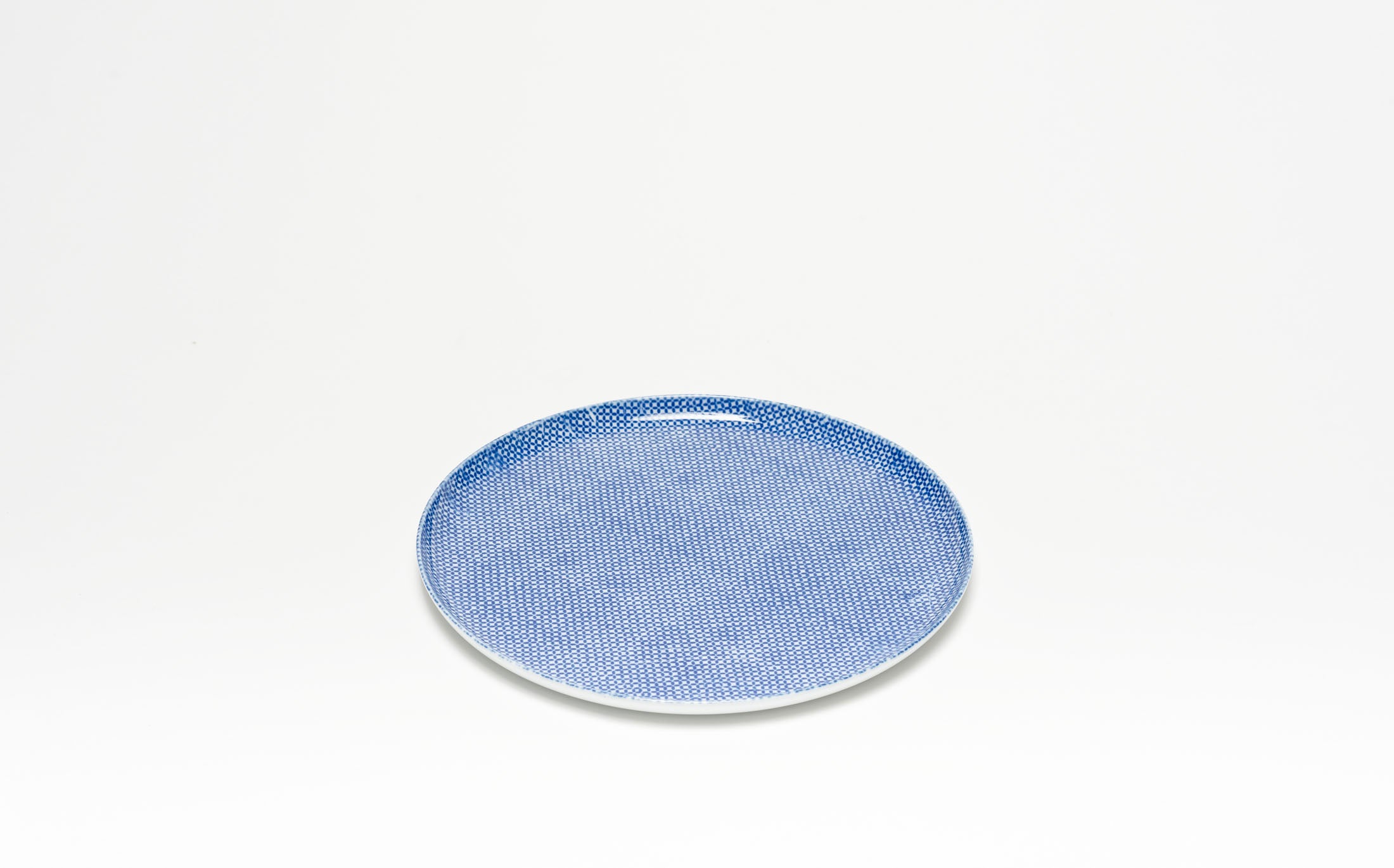 Yamabuki - Porcelain Gokushippo Blue - Round Plate