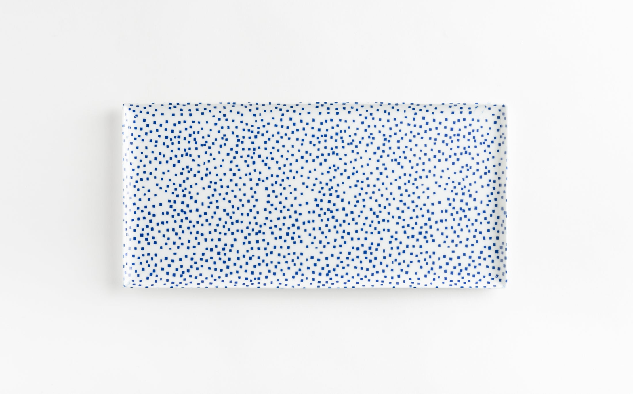 Yamabuki - Porcelain Square Blue - Rectangle Plate