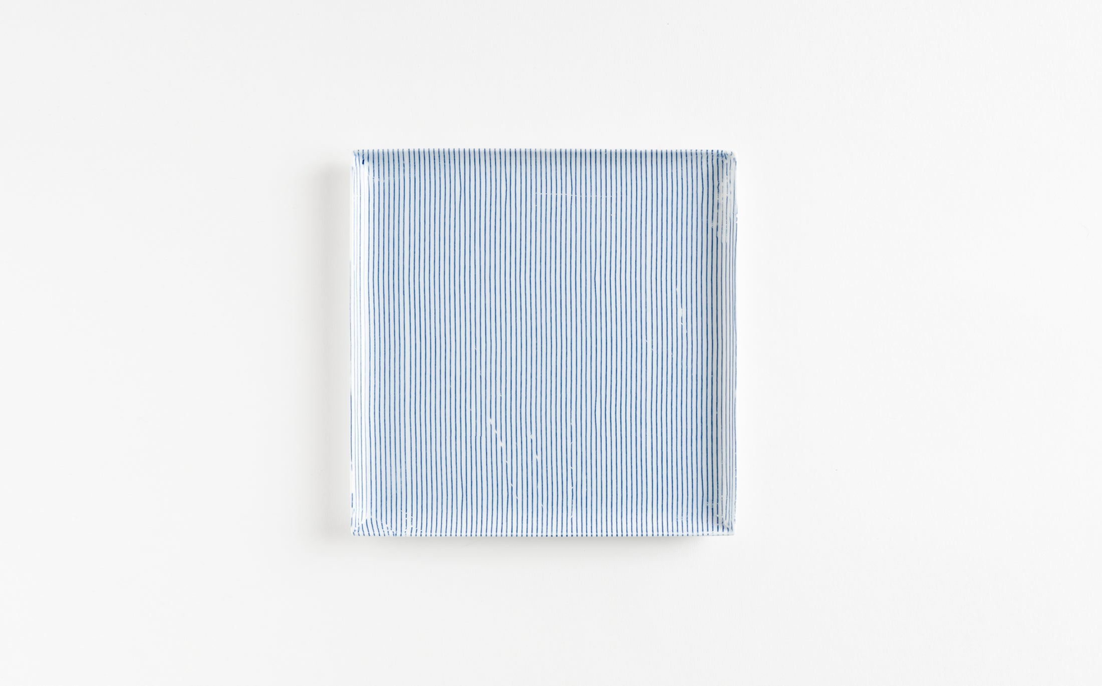 Yamabuki - Porcelain Stripe Blue - Square Plate
